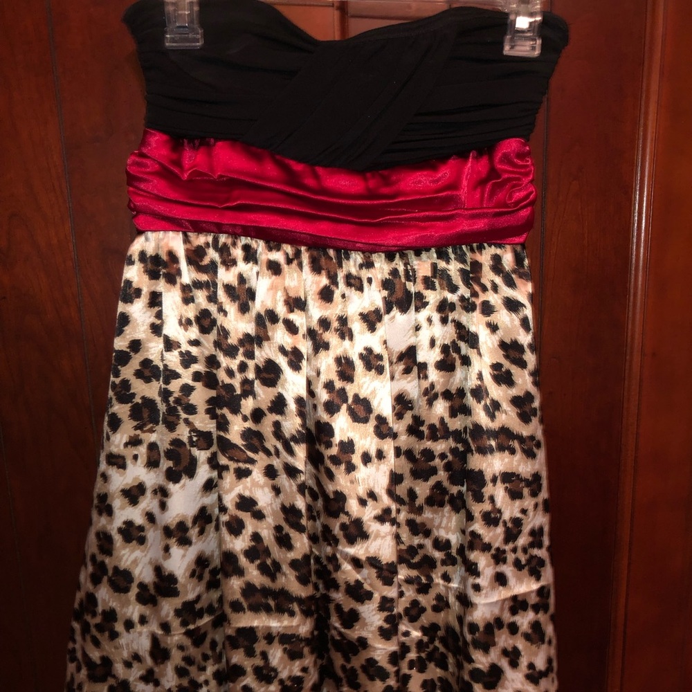 Leopard Print Mini Dress